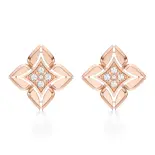 Kolczyki z diamentami różowe złoto AJK_027